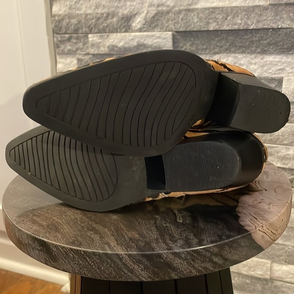 FRANCO FORTINI CALF HAIR LEATHER CHEETAH PRINT WESTERN BOOTIE SIZE 6.5 - Picture 7 of 7